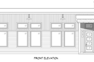 Exterior - Front Elevation 3 for Contemporary House Plan #932-641 - 3 bed, 3 bath