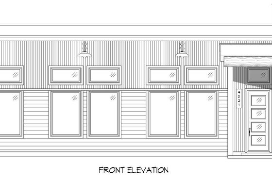 Exterior - Front Elevation 3 for Contemporary House Plan #932-641 - 3 bed, 3 bath