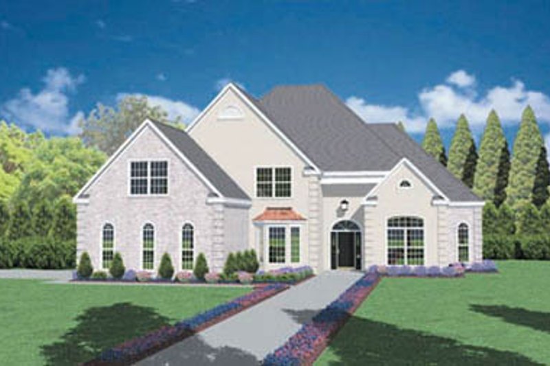 Dream House Plan - European Exterior - Front Elevation Plan #36-235