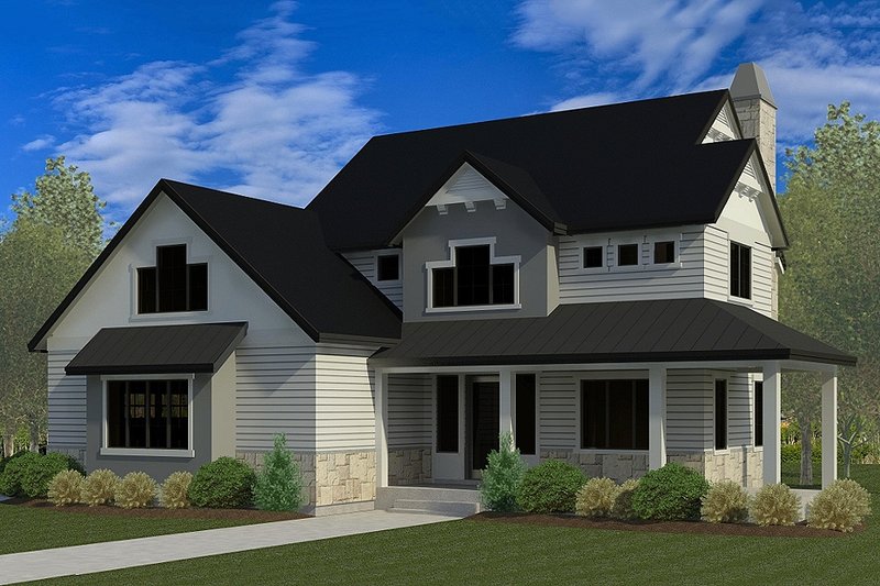 Dream House Plan - Craftsman Exterior - Front Elevation Plan #920-35