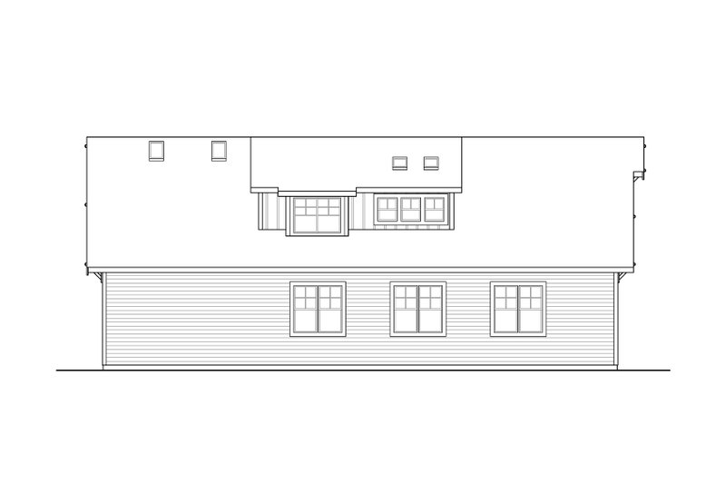 House Blueprint - Exterior - Other Elevation for Craftsman House Plan #124-1250 - 1 bed, 1.5 bath