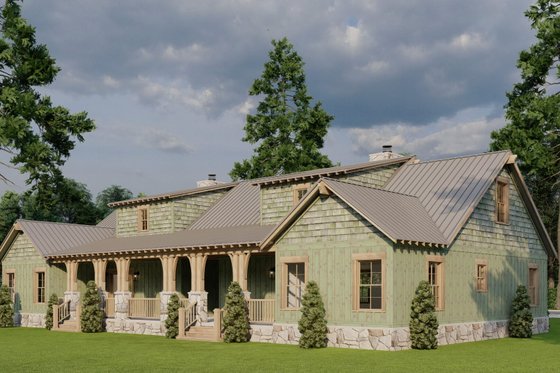 Exterior - Other Elevation 2 for Cabin House Plan #923-416 - 3 bed, 2 bath