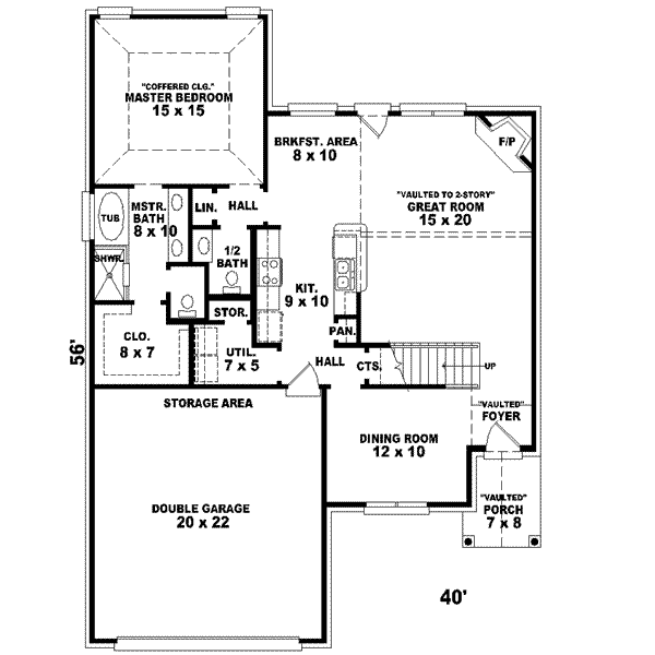 European Floor Plan - Main Floor Plan #81-696