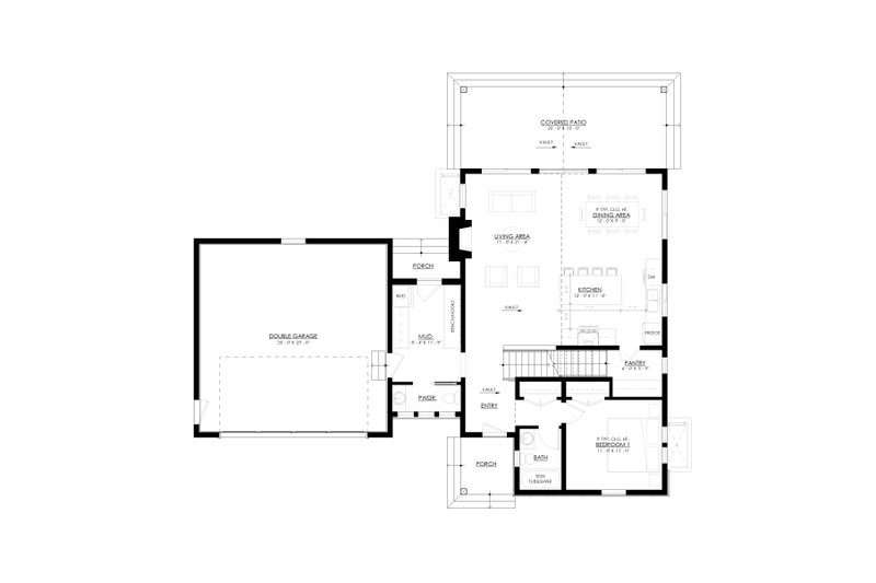 House Plan Design - Floor Plan - Other Floor for Cabin House Plan #1114-9 - 2 bed, 2 bath