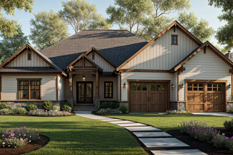 House Blueprint - Photo 4 for Farmhouse House Plan #1109-13 - 5 bed, 3.5 bath