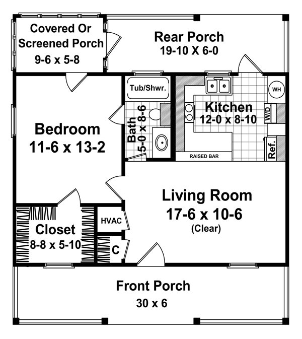 Home Plan - Country Floor Plan - Main Floor Plan #21-206