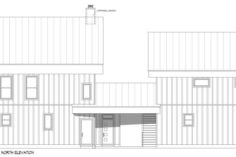 House Design - Exterior - Rear Elevation 1 for Contemporary House Plan #932-1375 - 5 bed, 3.5 bath