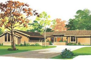 Ranch Exterior - Front Elevation Plan #72-483