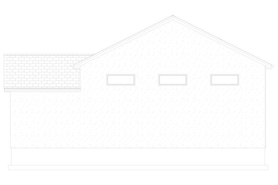 Exterior - Rear Elevation 2 for Traditional House Plan #1060-112, 1 bath