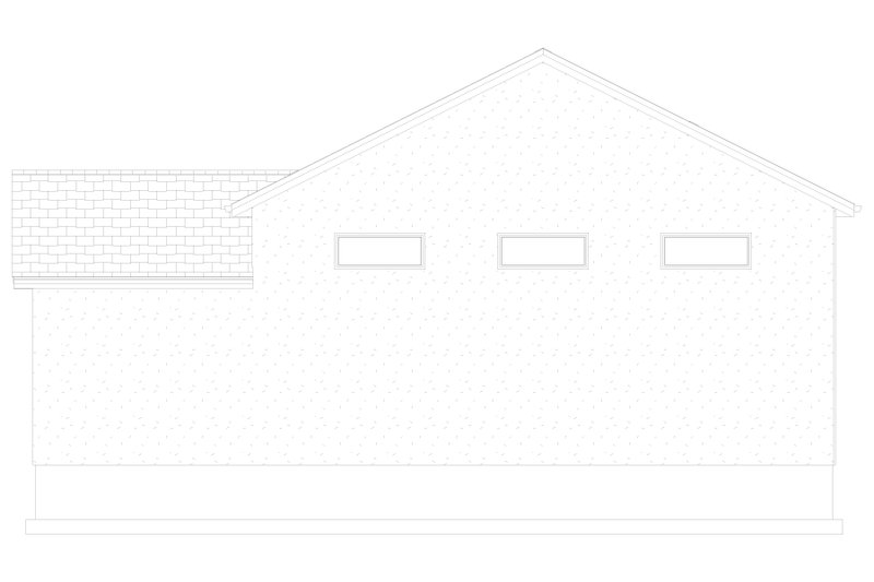 Architectural House Design - Exterior - Rear Elevation 2 for Traditional House Plan #1060-112, 1 bath