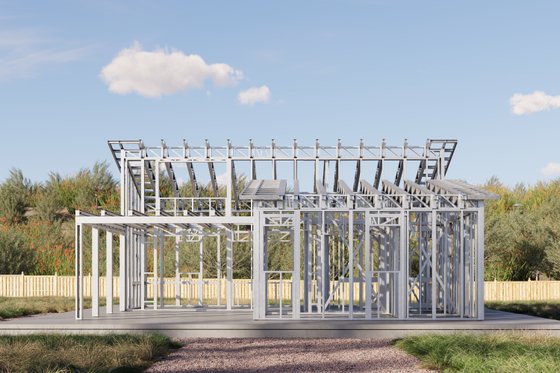 Exterior - Front Elevation 6 for Cabin House Plan #1106-118 - 1 bed, 1 bath