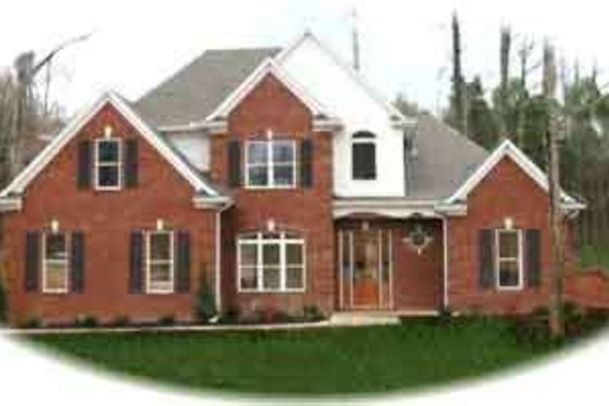 Exterior - Front Elevation for Colonial House Plan #81-537 - 3 bed, 2.5 bath