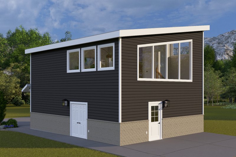House Plan Design - Exterior - Other Elevation for Modern House Plan #1060-381 - 1 bed, 1 bath