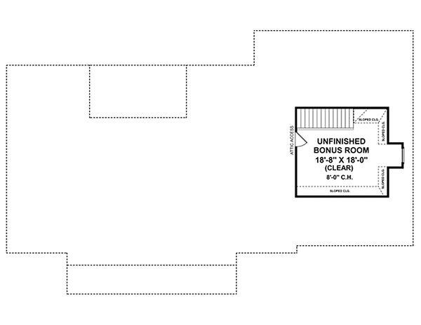 European Floor Plan - Upper Floor Plan #21-186