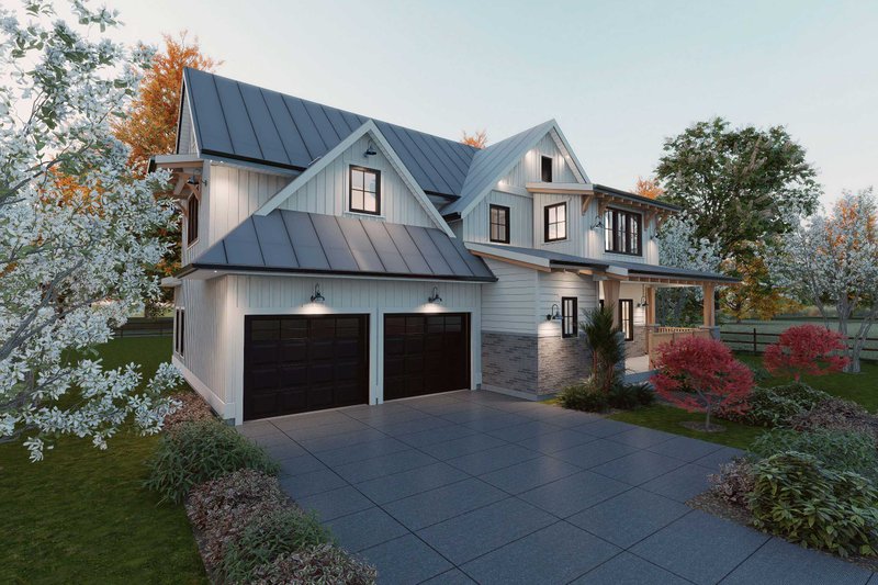 House Design - Exterior - Other Elevation 1 for Farmhouse House Plan #1101-11 - 3 bed, 2.5 bath