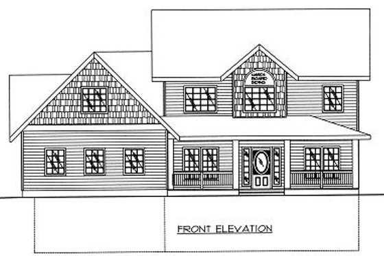 Exterior - Other Elevation for Bungalow House Plan #117-540 - 3 bed, 3.5 bath