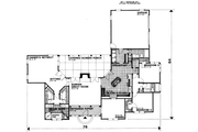 Traditional Style House Plan - 3 Beds 2 Baths 2074 Sq/Ft Plan #30-169 Floor 