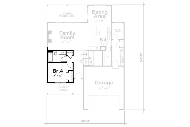 Dream House Plan - Floor Plan - Other Floor for Traditional House Plan #20-2397 - 3 bed, 2.5 bath
