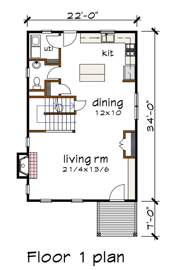 House Design - Modern Floor Plan - Main Floor Plan #79-324