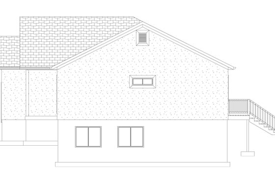 Exterior - Other Elevation for Ranch House Plan #1060-103 - 3 bed, 2 bath