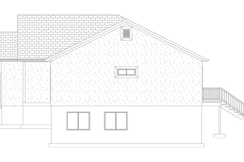 Architectural House Design - Exterior - Other Elevation for Ranch House Plan #1060-103 - 3 bed, 2 bath