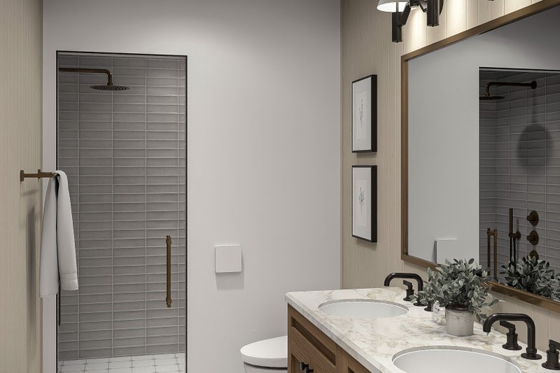Dream House Plan - Interior - Bathroom 1 for Farmhouse House Plan #455-377 - 3 bed, 2.5 bath