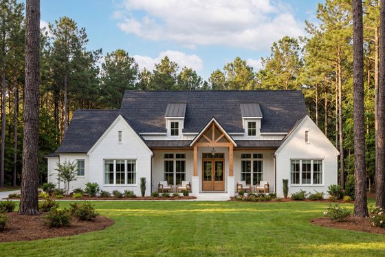 Exterior - Front Elevation 3 for Farmhouse House Plan #430-438 - 3 bed, 3.5 bath