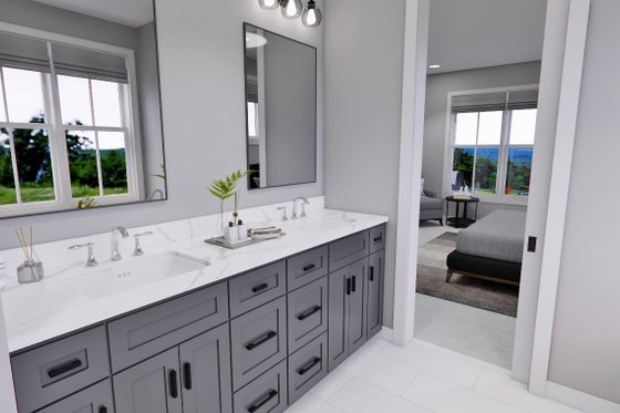 Interior - Master Bathroom for Farmhouse House Plan #51-1277 - 4 bed, 4.5 bath