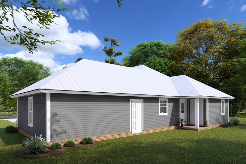 Home Plan - Exterior - Rear Elevation for Cottage House Plan #513-2044 - 3 bed, 2 bath