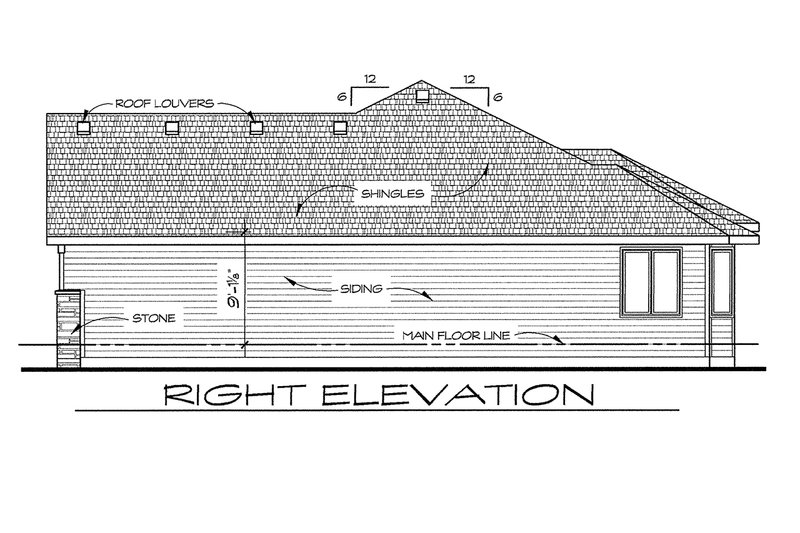 Home Plan - Exterior - Other Elevation 1 for Traditional House Plan #20-2100 - 2 bed, 2 bath