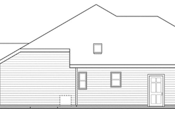 Exterior - Other Elevation for Ranch House Plan #124-872 - 3 bed, 2.5 bath