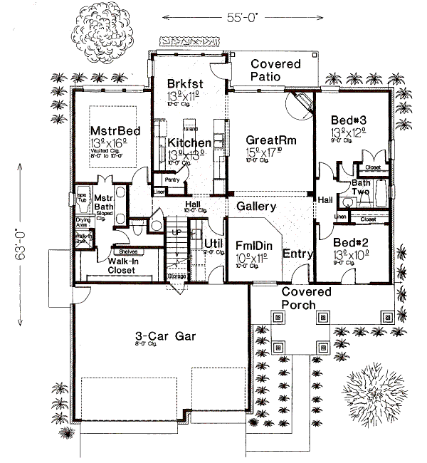 European Floor Plan - Main Floor Plan #310-989