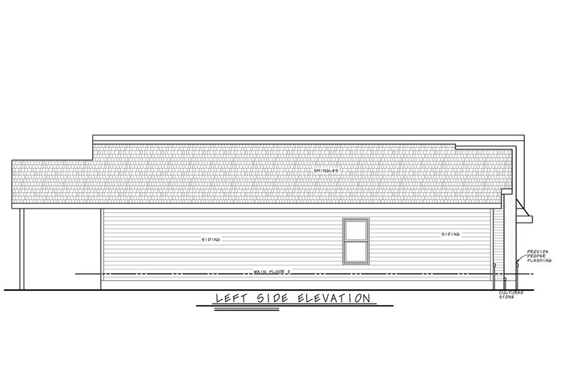 Architectural House Design - Exterior - Other Elevation for Contemporary House Plan #20-2535 - 3 bed, 2 bath