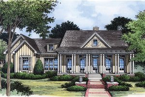 Country Exterior - Front Elevation Plan #417-174