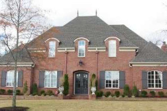 Exterior - Front Elevation for Colonial House Plan #81-1655 - 5 bed, 4 bath