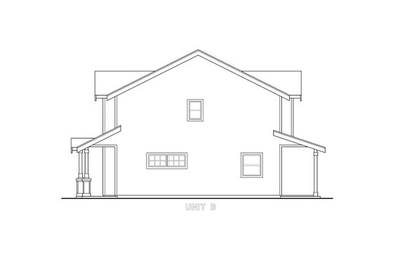 Exterior - Other Elevation 1 for Cottage House Plan #124-1294 - 4 bed, 2.5 bath