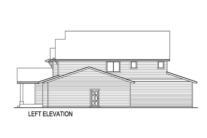House Blueprint - Exterior - Other Elevation for Farmhouse House Plan #569-88 - 4 bed, 3 bath