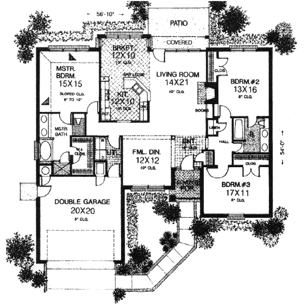 Traditional Floor Plan - Main Floor Plan #310-792