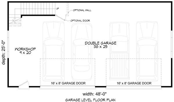 Contemporary Floor Plan - Main Floor Plan #932-986