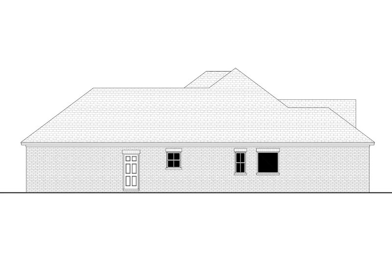 Dream House Plan - Exterior - Other Elevation 1 for Ranch House Plan #430-303 - 4 bed, 2.5 bath