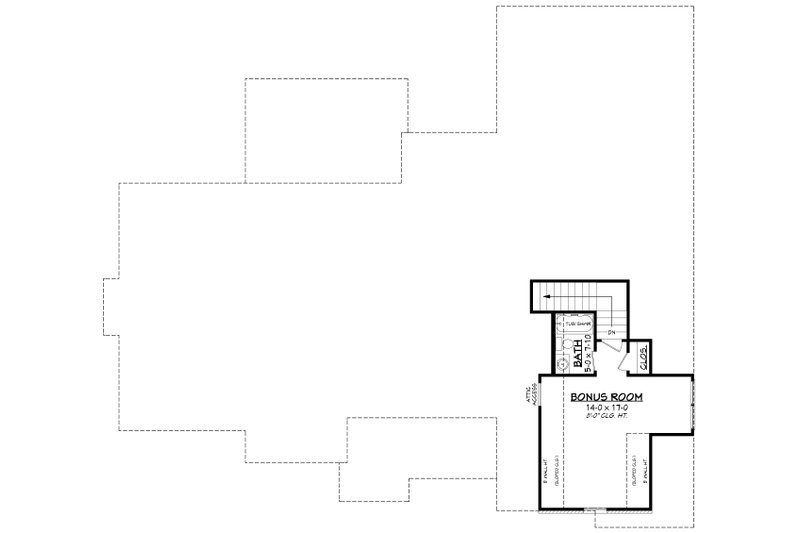 Dream House Plan - Floor Plan - Upper Floor for Craftsman House Plan #430-155 - 4 bed, 2.5 bath