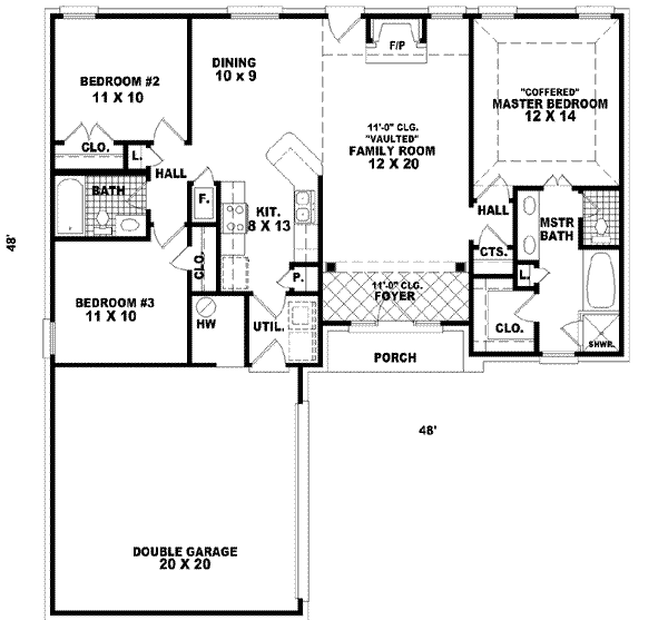 Traditional Floor Plan - Main Floor Plan #81-482