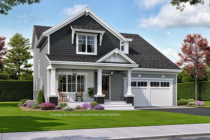 Architectural House Design - Exterior - Front Elevation 4 for Craftsman House Plan #51-1353 - 4 bed, 2.5 bath