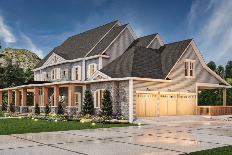 Architectural House Design - Exterior - Other Elevation for Farmhouse House Plan #119-454 - 3 bed, 3.5 bath