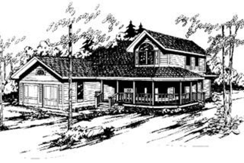 Home Plan - Traditional Exterior - Front Elevation Plan #60-302
