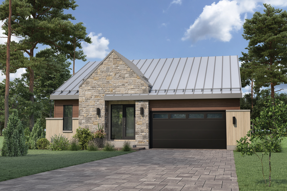 1,531 Square Foot House Plan with Open Layout