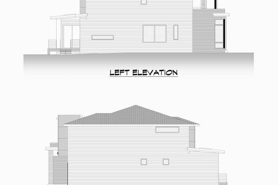 Exterior - Other Elevation 1 for Contemporary House Plan #1066-214 - 4 bed, 3.5 bath