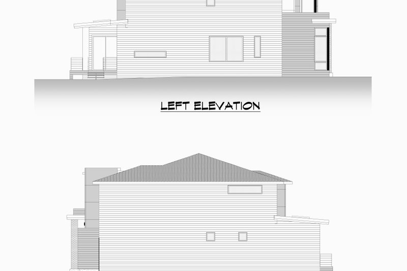 Architectural House Design - Exterior - Other Elevation 1 for Contemporary House Plan #1066-214 - 4 bed, 3.5 bath