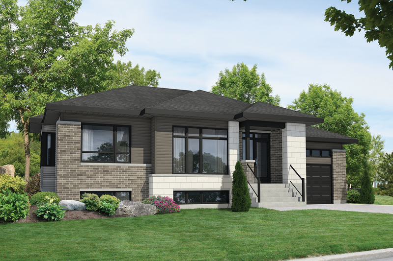 Contemporary Style House Plan - 2 Beds 1 Baths 1116 Sq/Ft Plan #25-4549