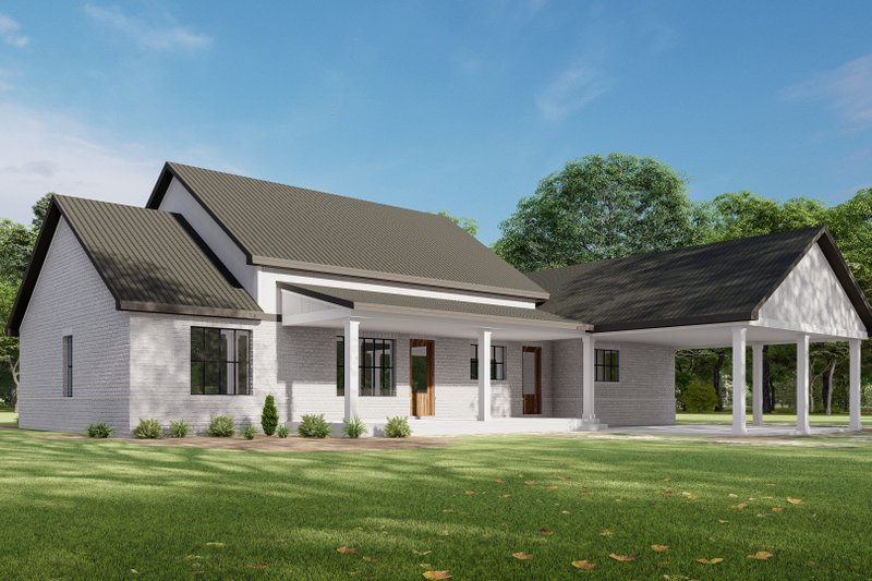 Dream House Plan - Exterior - Other Elevation 2 for Farmhouse House Plan #1092-72 - 3 bed, 3.5 bath